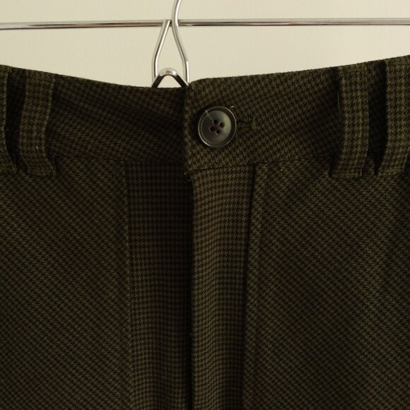 Twik Women's Olive Green Houndstooth Mini Skirt Size XS - Picture 2 of 10
